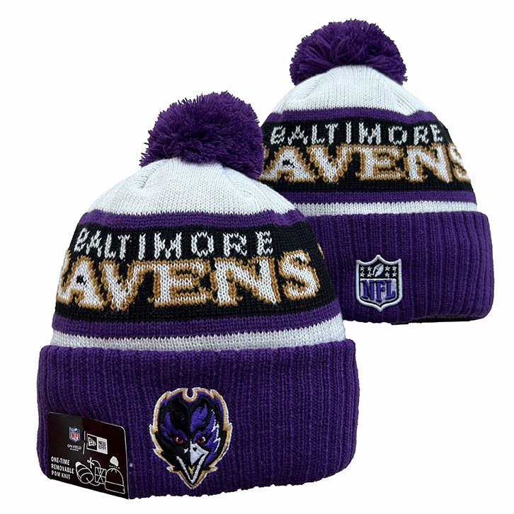 Baltimore Ravens Knit Hats 0105